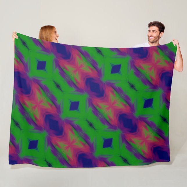 Große Fleece Blanket Aurora Farben. (Beispiel)