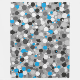 Große Fleece Blanket modern, abstrakt, blau, grau,