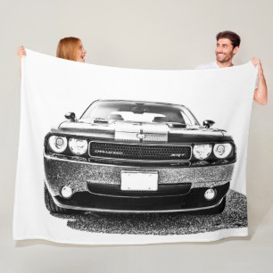 Große Fleece Blanket Muskel Car