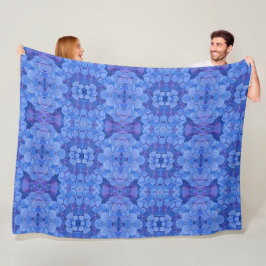 Große Fleece Blanket Nikko Blue Hydrangea