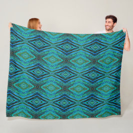 Große Fleece Blanket Peacock Feathers