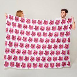 Große Fleece Blanket Pink Peongs