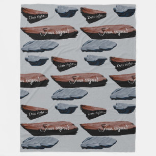 Große Fleece-Blanket: Stein-Wirbel Fleecedecke