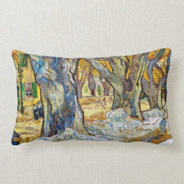 Große Flugzeug-Bäume durch Vincent van Gogh Lendenkissen