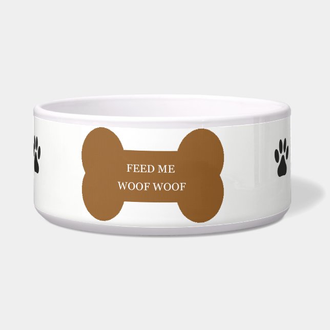 GROSSE FÜTTERND DOG BOWL NAPF (Vorderseite)