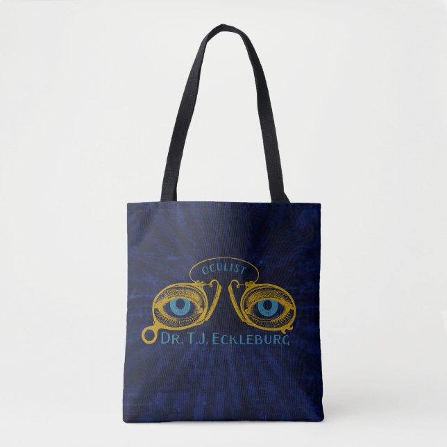 Große Gatsby-Augen von Eckleburg Tasche (Vorderseite)