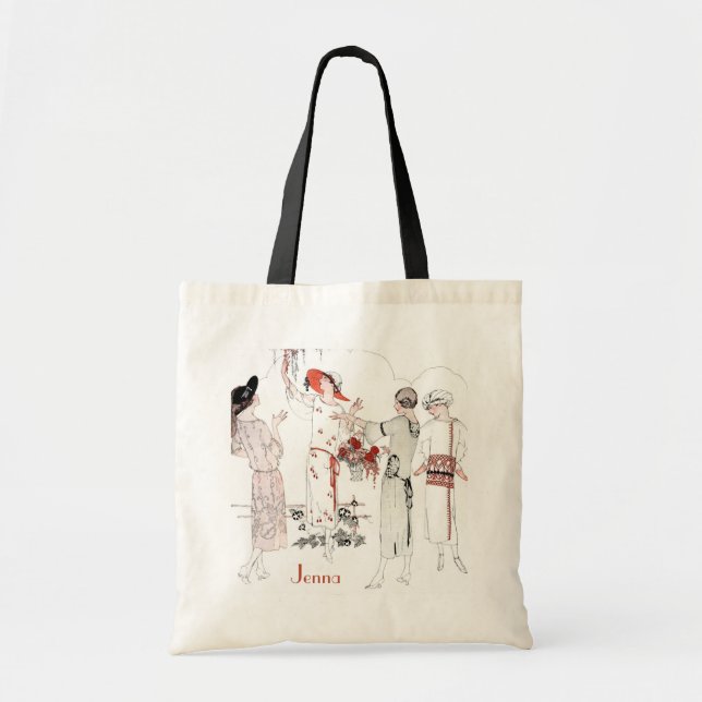 Große Gatsby inspirierte Brautjungfern-Tasche Tragetasche (Vorne)