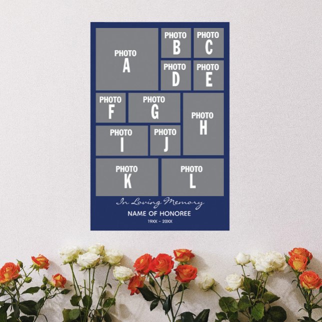 Große GedächtnisfotoCollage mit Ihren Fotos Poster (Von Creator hochgeladen)