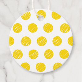 Große Gelbe Polka Dots Pickleball Balls Sport Geschenkanhänger