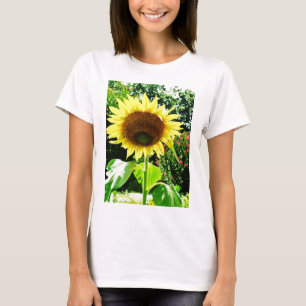 Große gelbe Sonnenblume T-Shirt