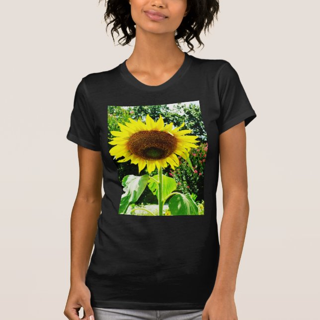 Große gelbe Sonnenblume T-Shirt (Vorderseite)