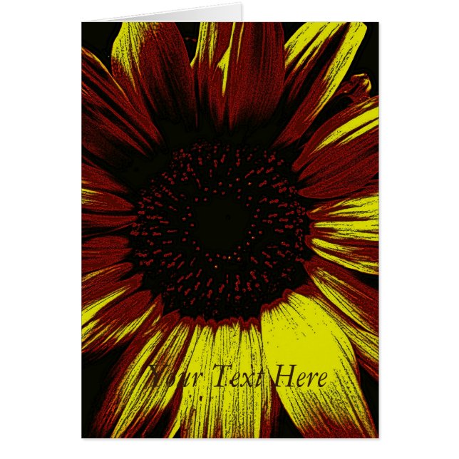 große gelbe Sonnenblumenkunst originell (Vorne)