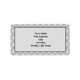 Große, Gemusterte Rücksendeadresse Adressaufkleber