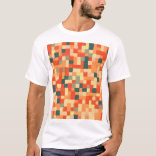Große Geometrie: Nahtloses Abstraktes Muster. T-Shirt