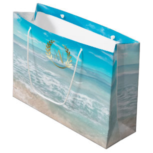 Große Geschenktasche Moderner geometrischer Stra Geschenktüte