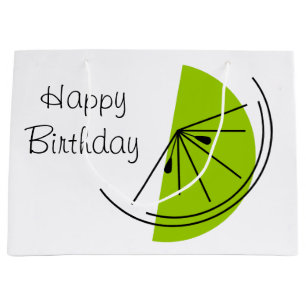 Große Geschenktüte Citrus Lime Happy Birthday