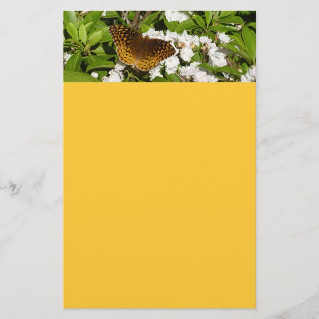 Große geschwungene Fritille auf dem Berg Laurel Briefpapier (Vorderseite)