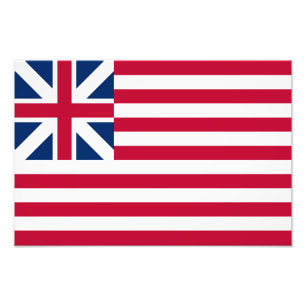 Große Gewerkschaft, 1. US-Flagge für Kolonien Fotodruck