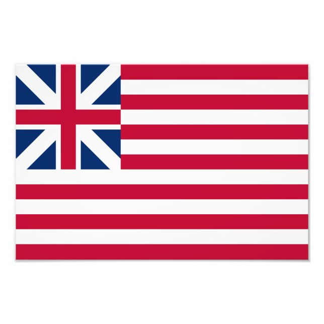 Große Gewerkschaft, 1. US-Flagge für Kolonien Fotodruck (Vorne)