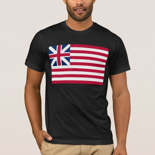 Große Gewerkschaft, 1. US-Flagge für Kolonien T-Shirt (Vorderseite)