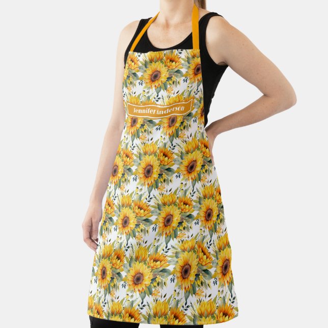Große Girl Sonnenblumen Blumen Schürze (InSitu)