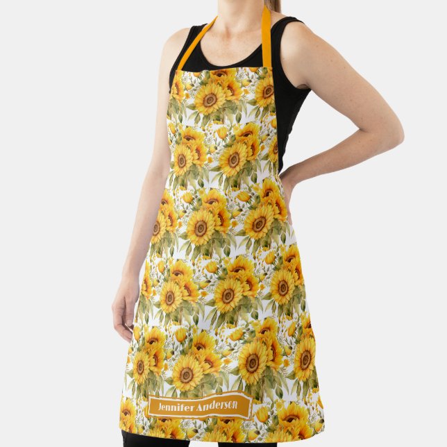Große Girl Sonnenblumen Blumen Schürze (InSitu)