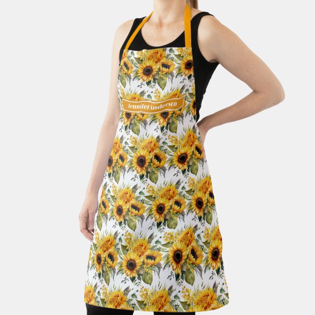 Große Girl Sonnenblumen Blumen Schürze (InSitu)