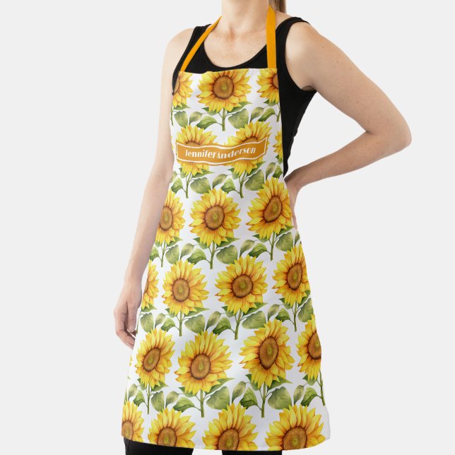 Große Girl Sonnenblumen Blumen Schürze (InSitu)