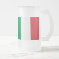 Große Glastasse Italien Fahne