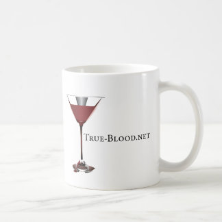 große GlasTasse True-Blood.net Martini Kaffeetasse