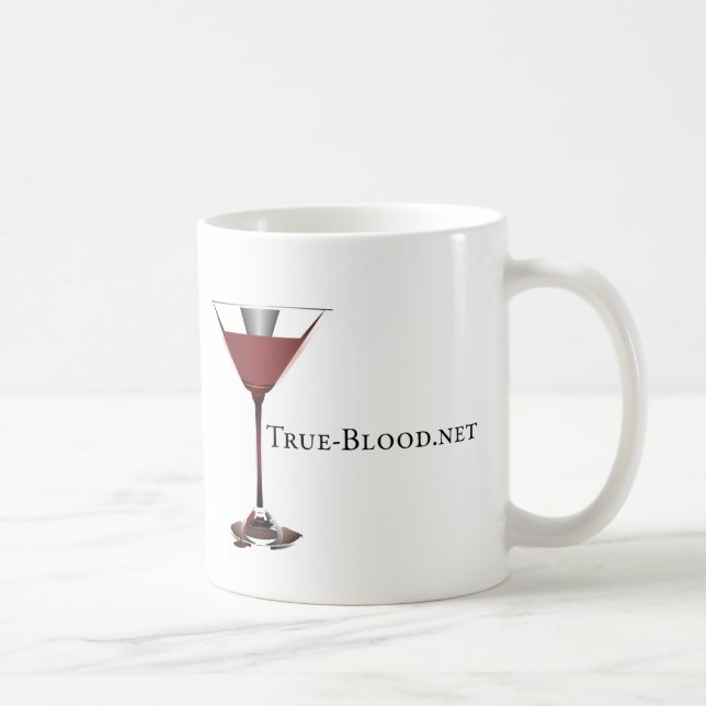 große GlasTasse True-Blood.net Martini Kaffeetasse (Rechts)