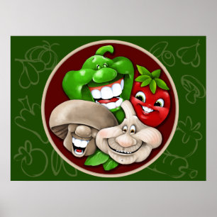 Große glückliche italienische Familie! Poster