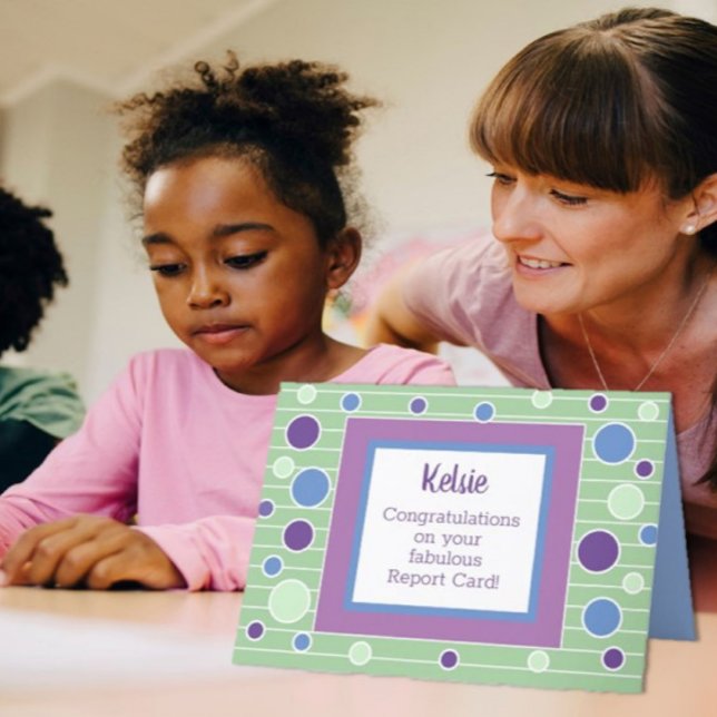 Große Glückwunsch der Berichtskarte! Karte (Von Creator hochgeladen)