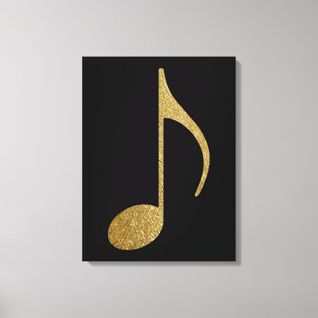 große goldene Note Leinwanddruck (Vorderseite)