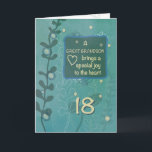 Große Grandson Religious 18. GeburtstagHand Drawn Karte<br><div class="desc">Jeder ist nur optimistisch,  was den kommenden besondere Anlass angeht. Da dieser Tag näher rückt und Ihr Urenkel bereit ist,  achtzehn zu werden,  sollten Sie auch diese Karte bereit,  um diesen Tag zu geben. Lass sein Herz mit dieser Karte schmelzen.</div>