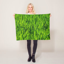 Große Grasblätter Fleecedecke