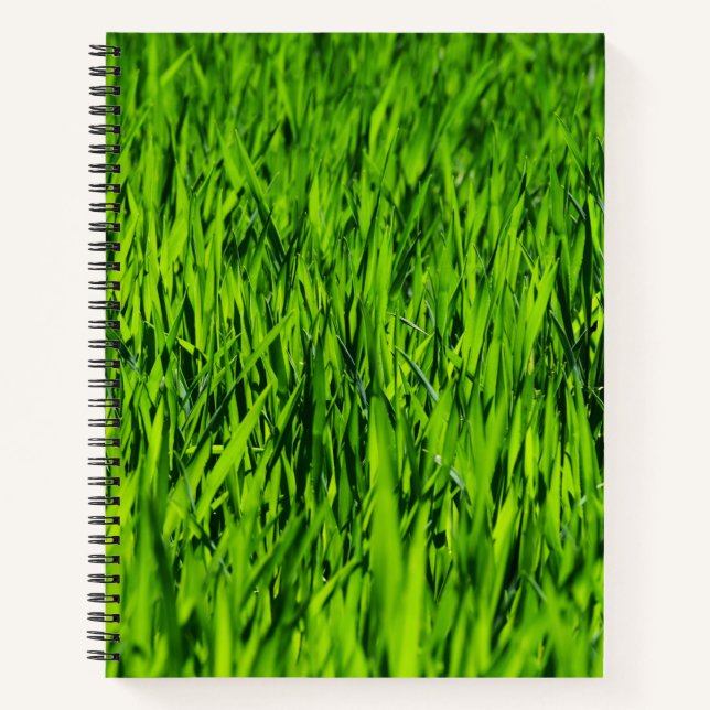 Große Grasblätter Notizbuch (Vorderseite)