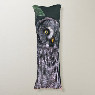 Große Graueule Halloween-Wildlife-Kunst Seitenschläferkissen