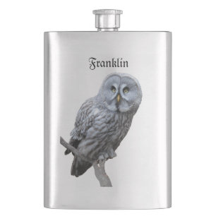 Große Grauschale Flachmann