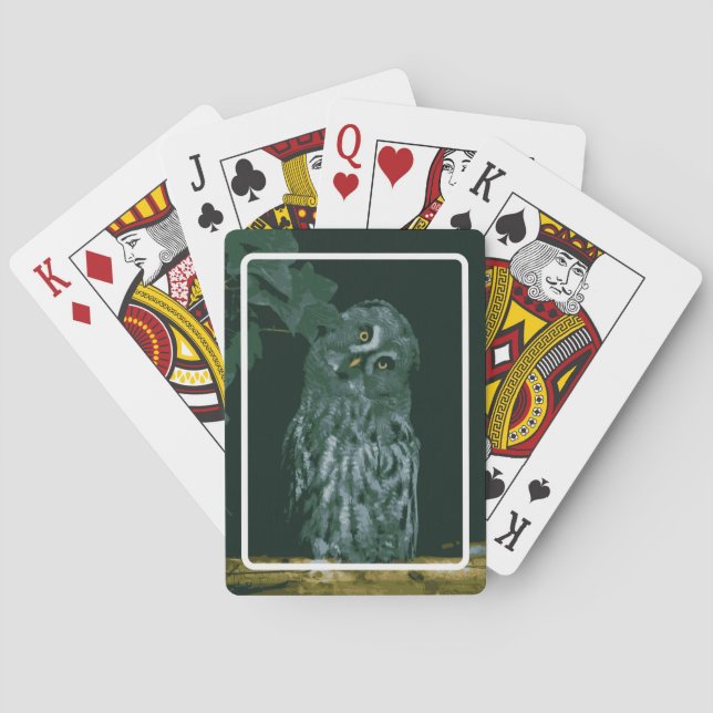 Große Grauschale Spielkarten (Rückseite)
