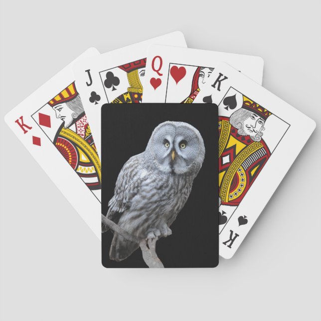 Große Grauschale Spielkarten (Rückseite)