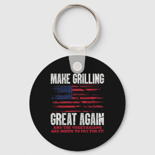 Große Grillen wieder lustige Trump-Grillen Pit Mas Schlüsselanhänger
