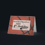 Große Große Grandson 8. Geburtstag Basketball Gros Karte<br><div class="desc">In ein paar Tagen werden Sie Urgroßenkel glücklich 8. Geburtstag feiern. Melden Sie sich an und seien Sie Teil der Stimmung,  indem Sie ihm einfach diese Karte,  die mit ihm teilt seine Lieblingssport Basketball. DER TEXT AUF DER DECKE DIESER KARTE IST GRUNGE STYLE,  DIE ABSICHT AUF ALTER UND AUSGESCHLOSSEN.</div>