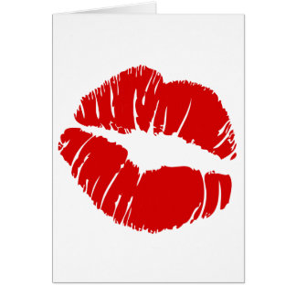 Große große Lippen küssen riesige Lippenenormen