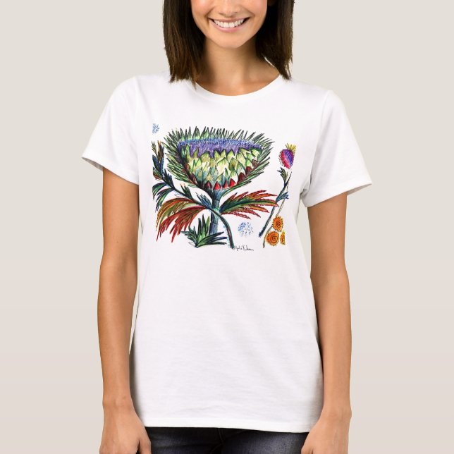 Große große starke Distel für eine starke Person T-Shirt (Vorderseite)