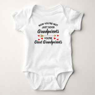 Große Großeltern Baby Ankündigung Baby Bodysuit Strampler