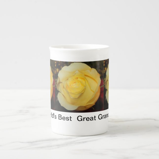 Große Großmutterknochen-China-Tasse Prozellantasse (Vorderseite)