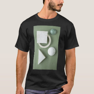 Größe Grün geometrisch T-Shirt