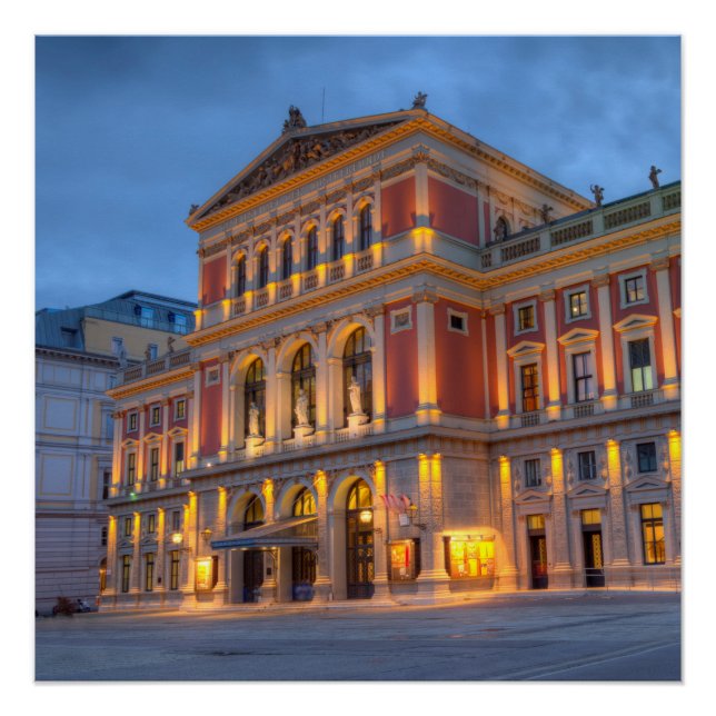 Große Halle der Dackel Musikverein, Wien, Österrei Poster (Vorderseite)