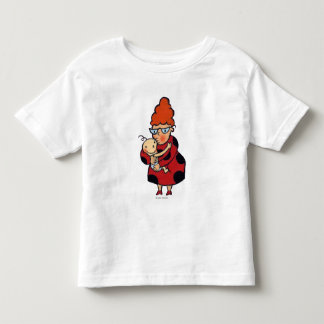 Große hallo-Umarmungen von Tante im Rot Kleinkind T-shirt